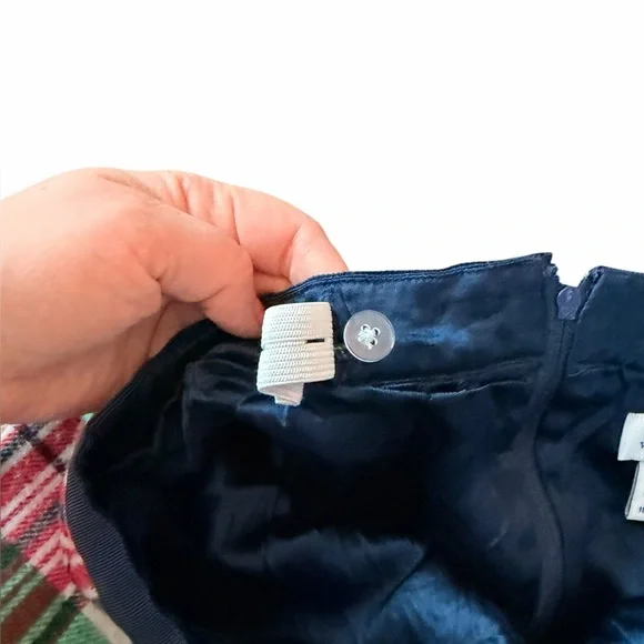 Vineyard Vines Blue Green Red Classic Tartan Plaid Skirt Bows Children’s Sz 12 - Picture 6 of 9